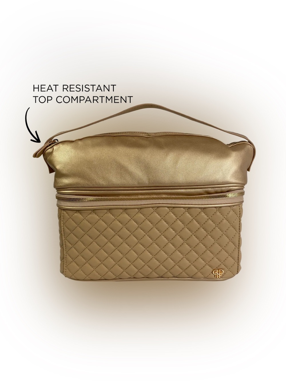 NWT PurseN Stylist Travel Bag - Nude & Gold
